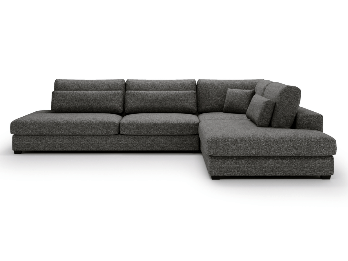 Canapé d'angle velours côtelé grand épaisseur VENDOME