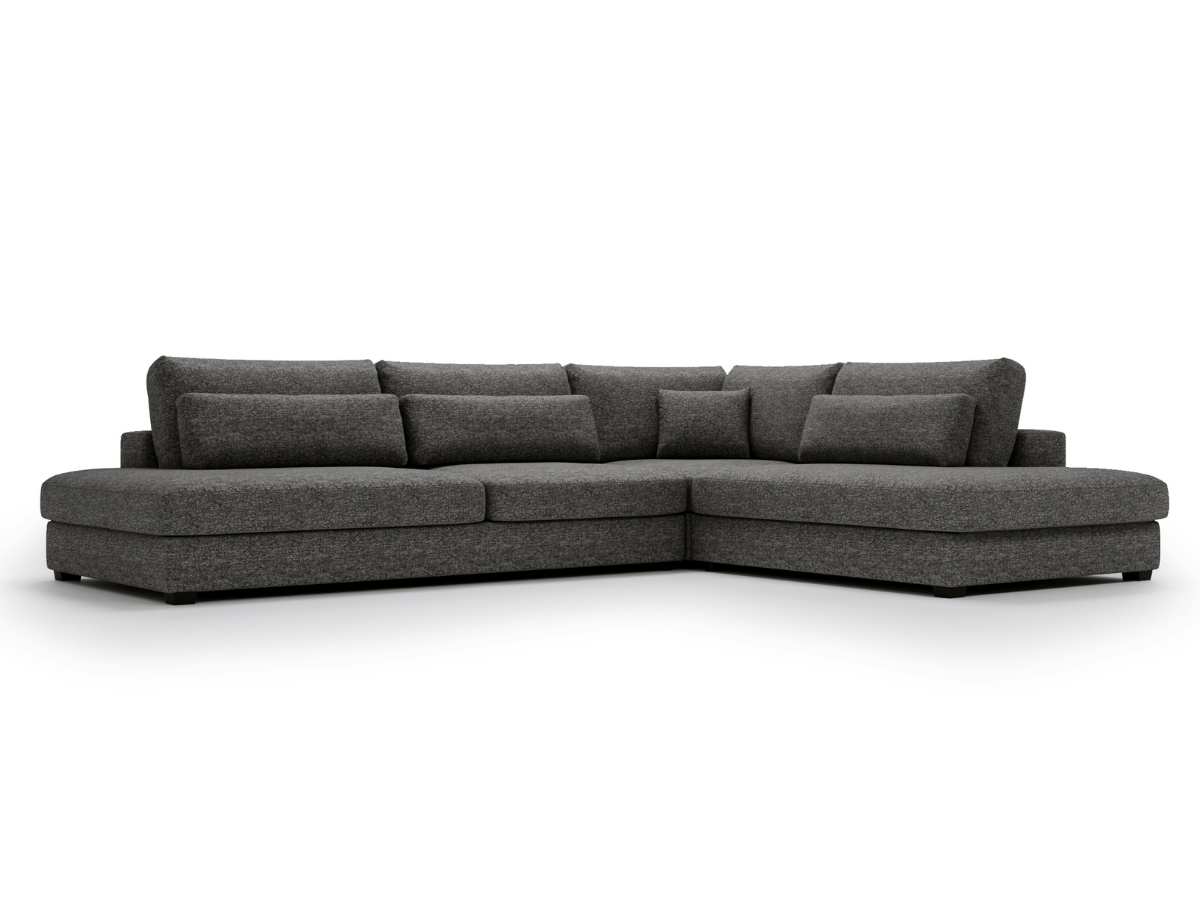 Canapé d'angle velours côtelé grand épaisseur VENDOME