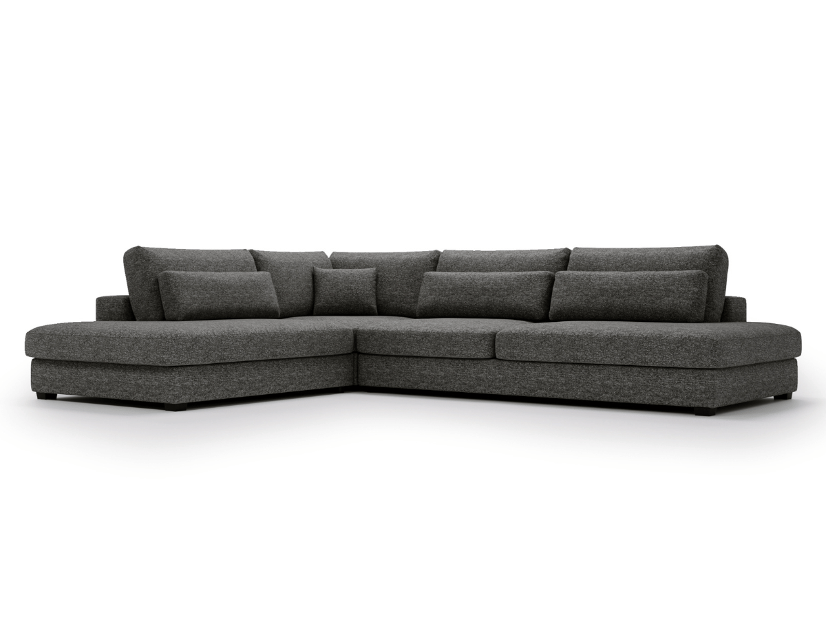 Canapé d'angle velours côtelé grand épaisseur VENDOME