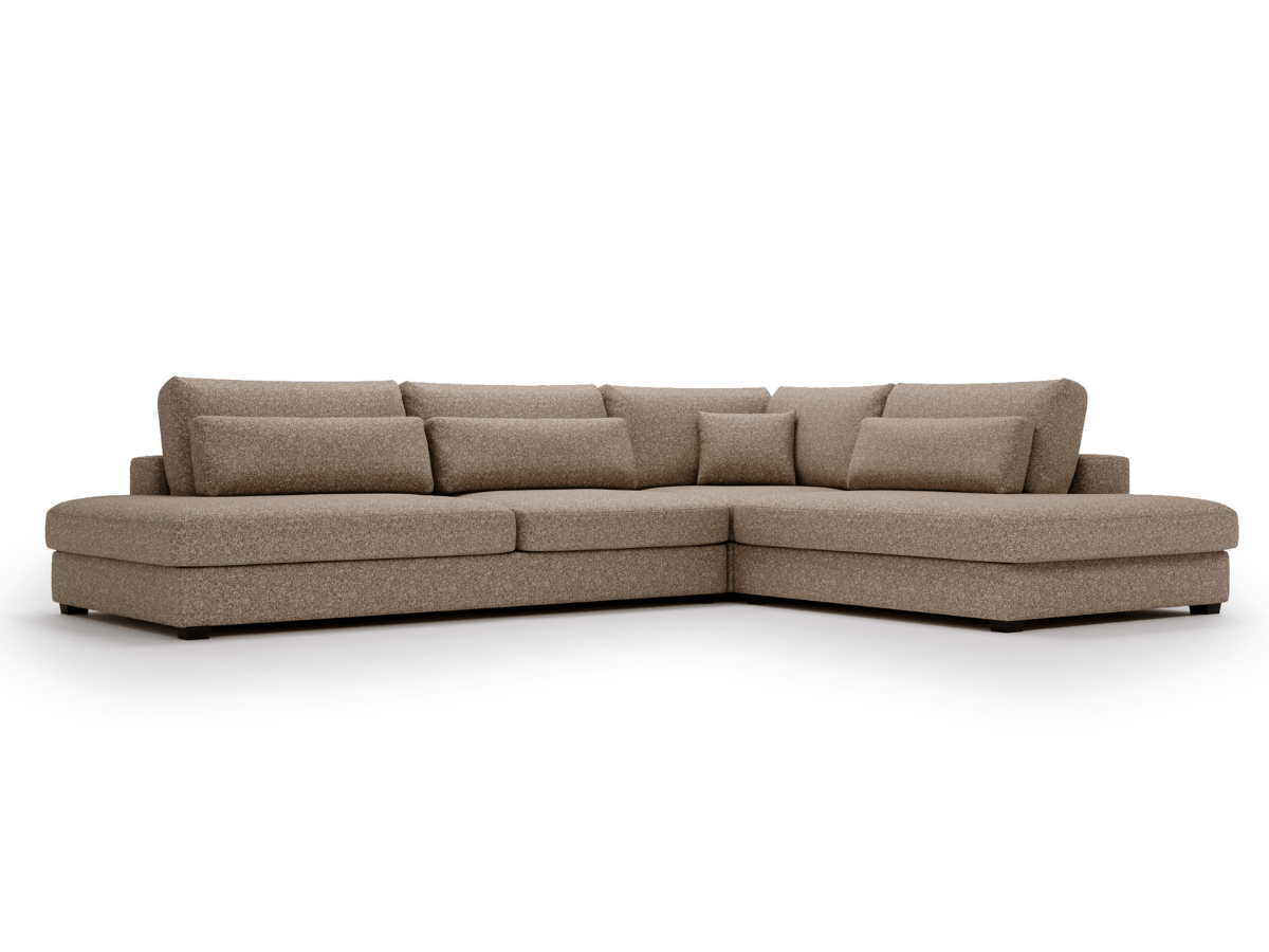 Canapé d'angle velours côtelé grand épaisseur VENDOME