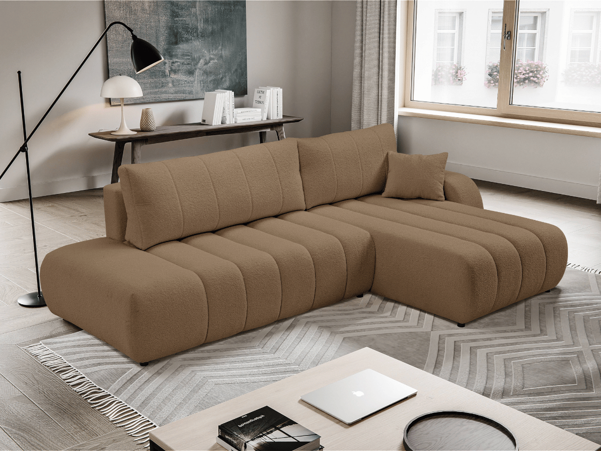 Canapé d'angle convertible avec coffre de rangement – AUTEUIL