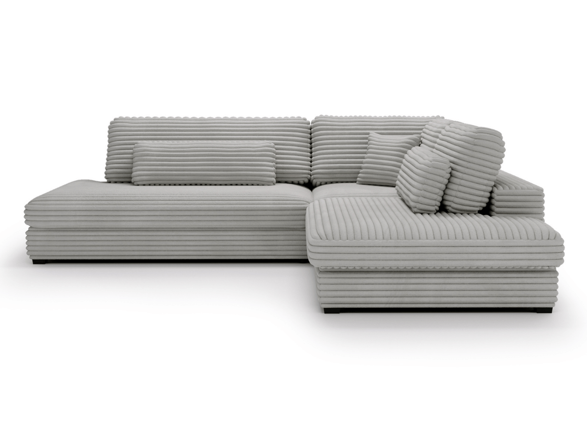 Canapé d'angle velours côtelé grand épaisseur VENDOME