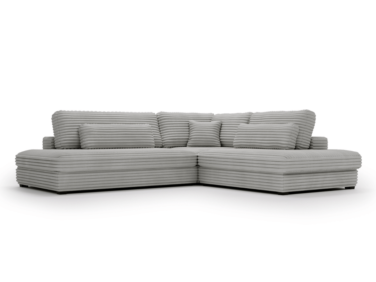 Canapé d'angle velours côtelé grand épaisseur VENDOME