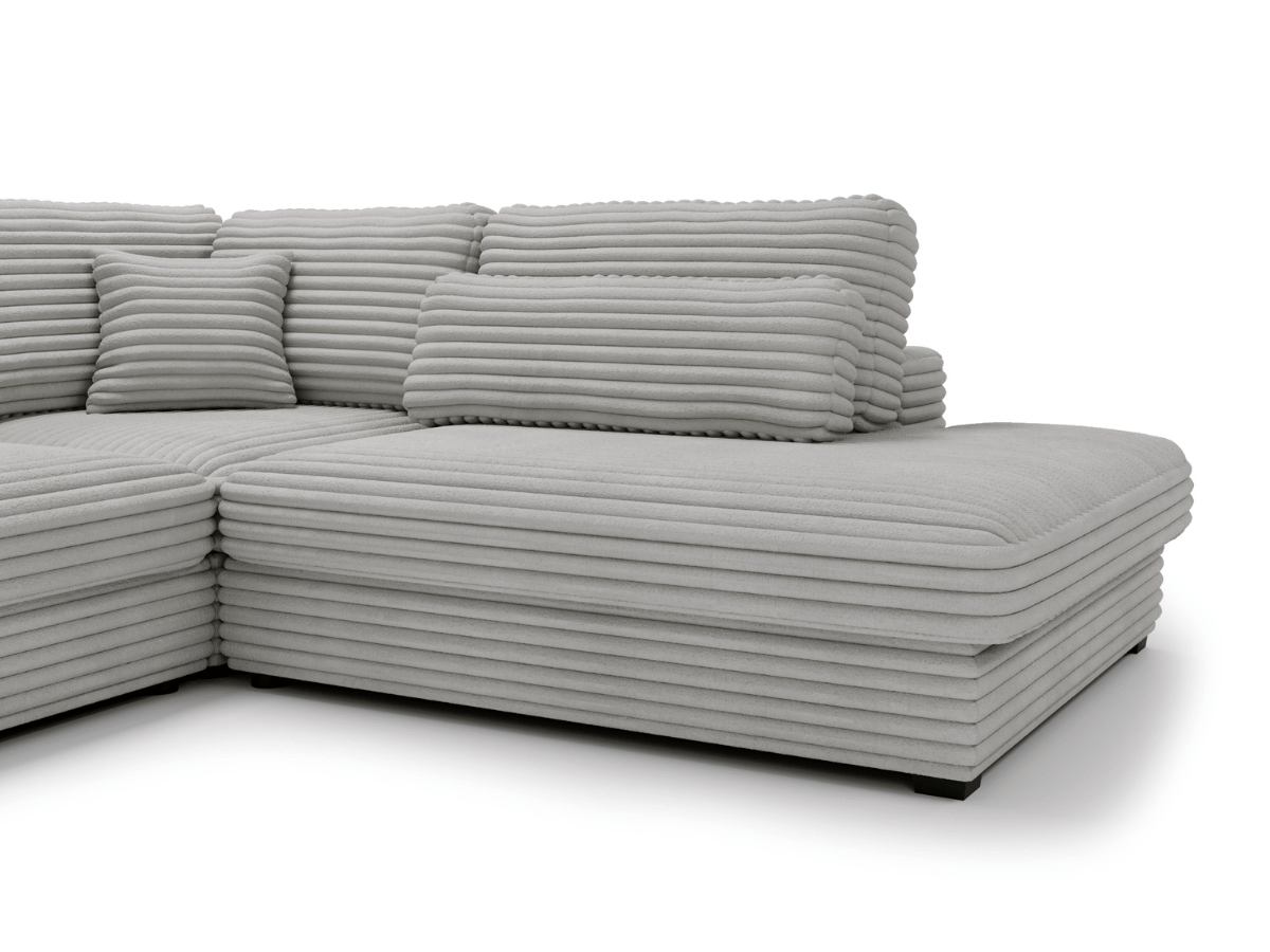 Canapé d'angle velours côtelé grand épaisseur VENDOME