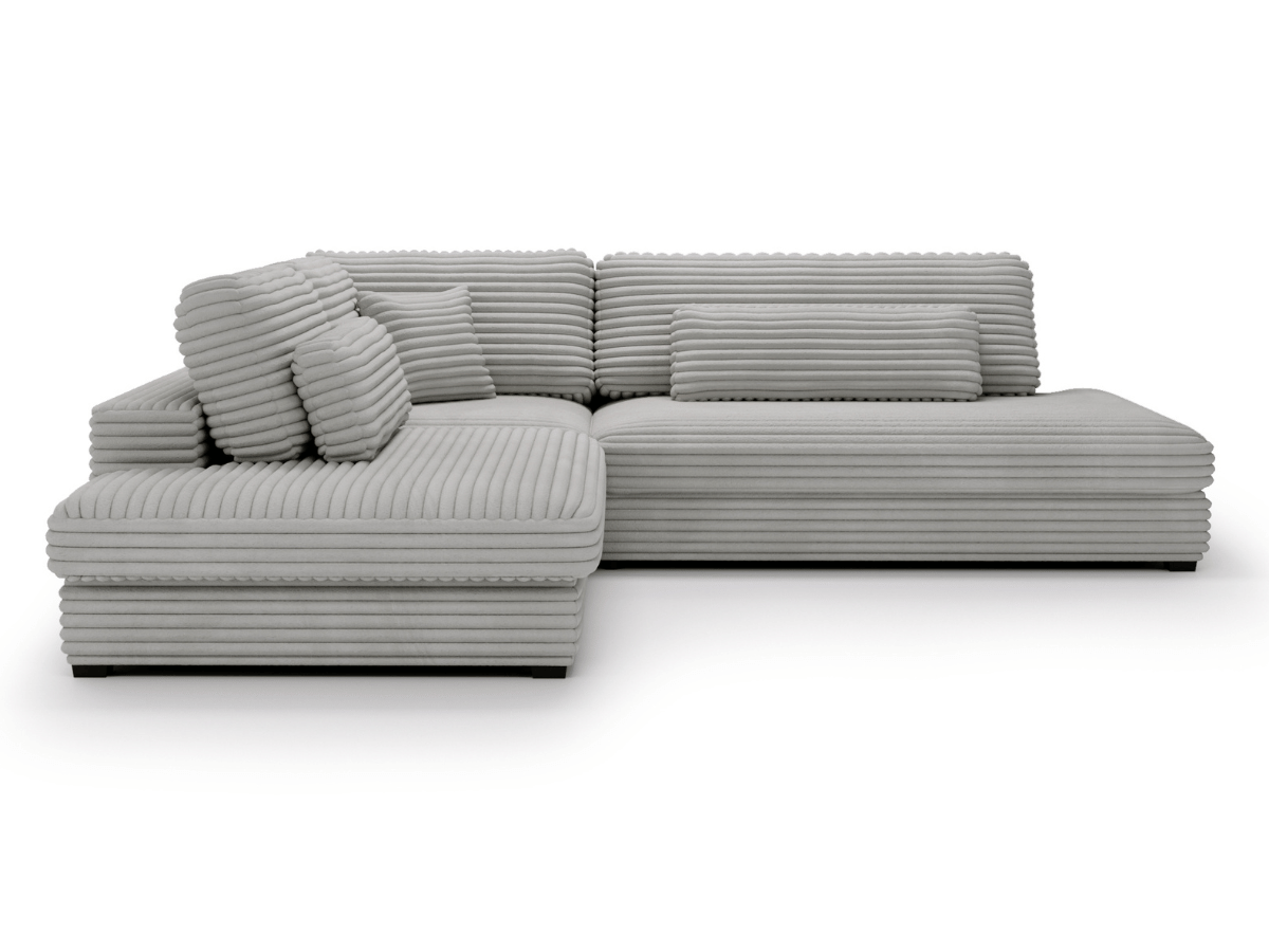 Canapé d'angle velours côtelé grand épaisseur VENDOME