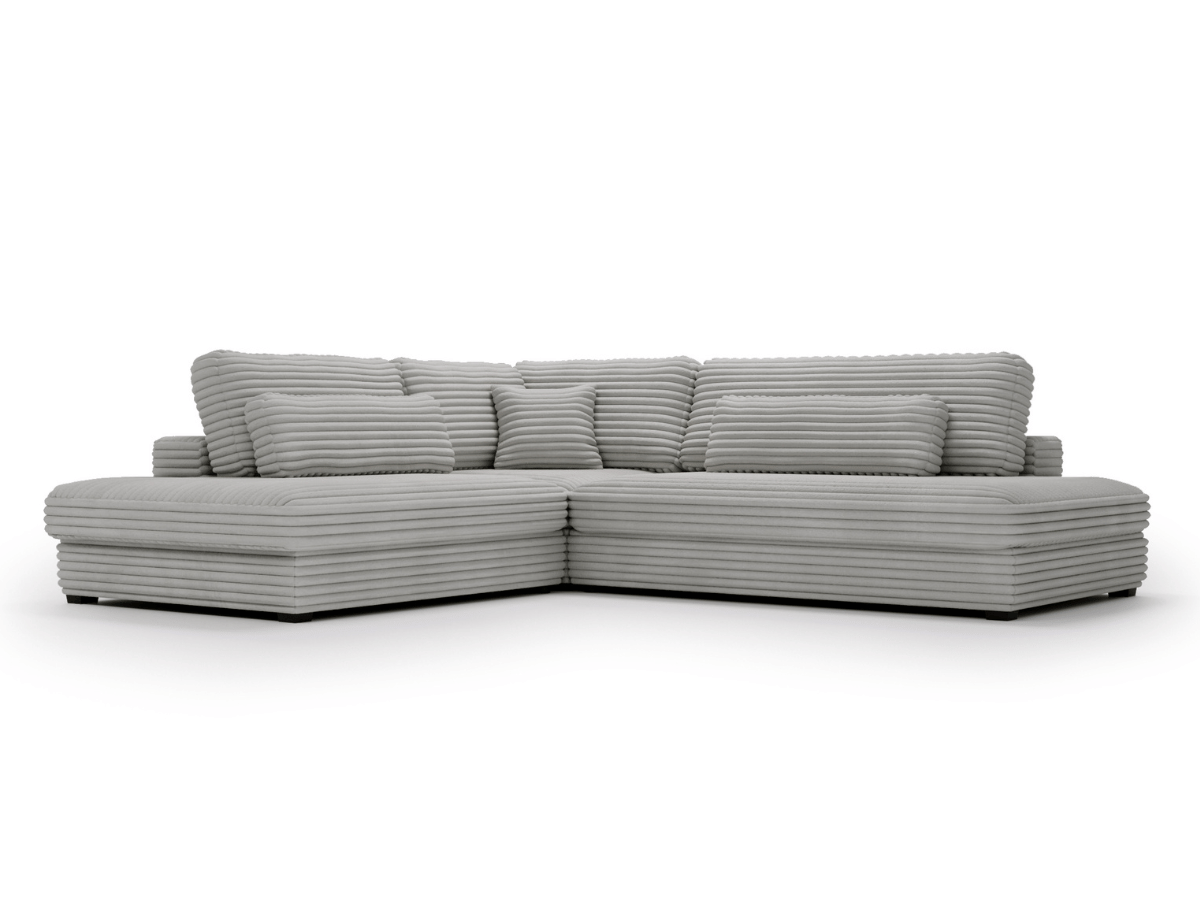 Canapé d'angle velours côtelé grand épaisseur VENDOME