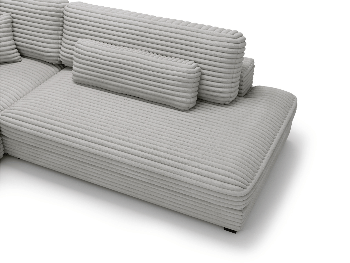 Canapé d'angle velours côtelé grand épaisseur VENDOME