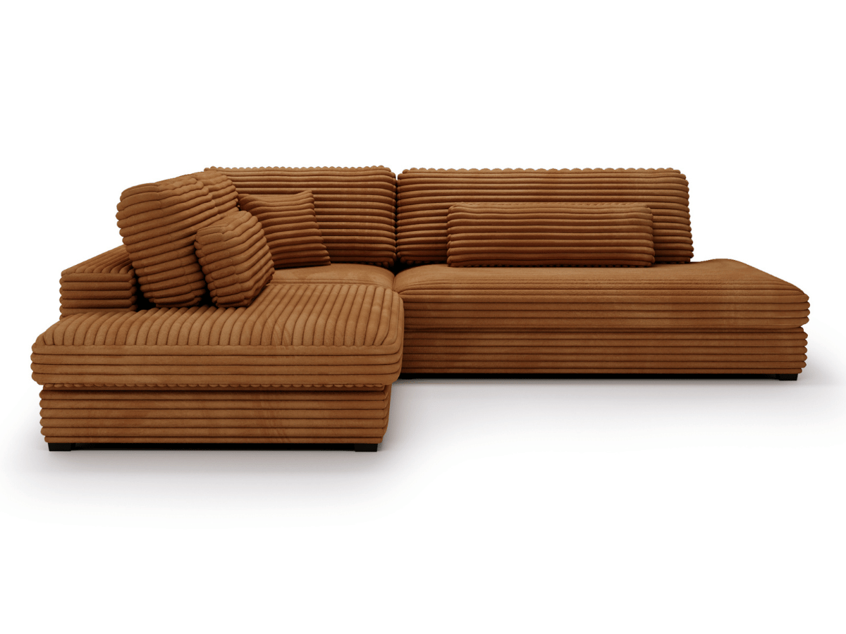 Canapé d'angle velours côtelé grand épaisseur VENDOME