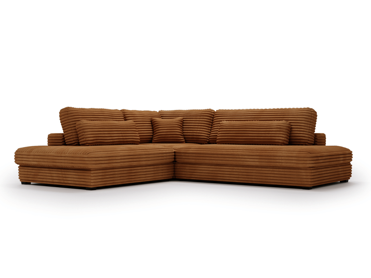 Canapé d'angle velours côtelé grand épaisseur VENDOME