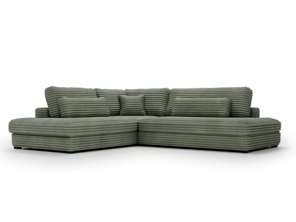 Canapé d'angle velours côtelé grand épaisseur VENDOME