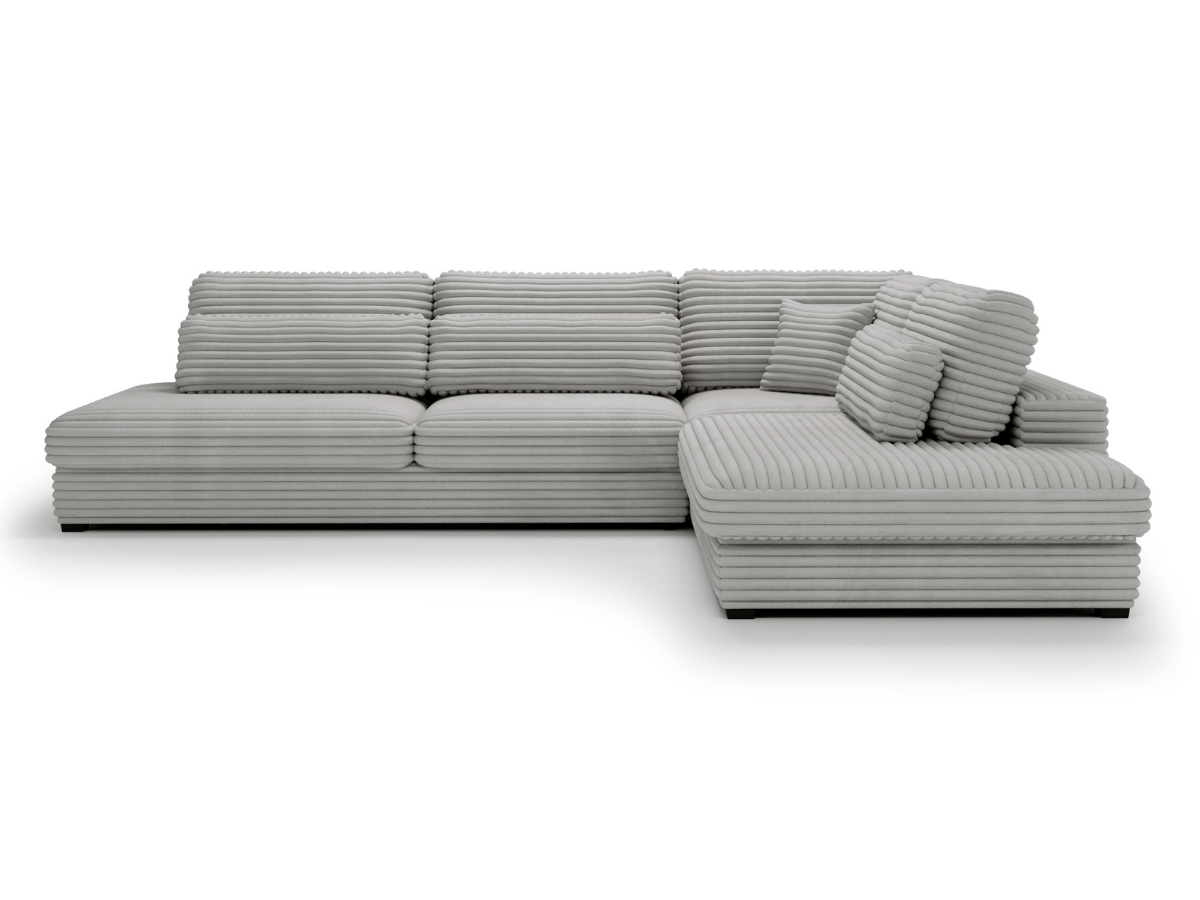 Canapé d'angle velours côtelé grand épaisseur VENDOME