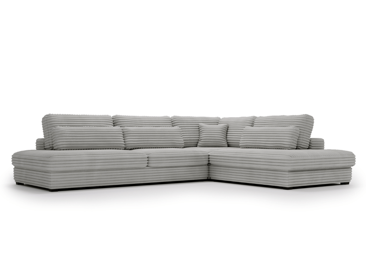 Canapé d'angle velours côtelé grand épaisseur VENDOME