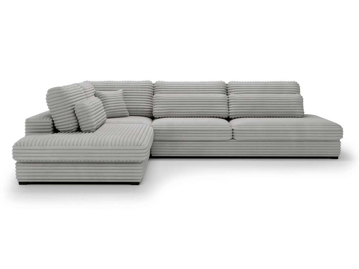 Canapé d'angle velours côtelé grand épaisseur VENDOME