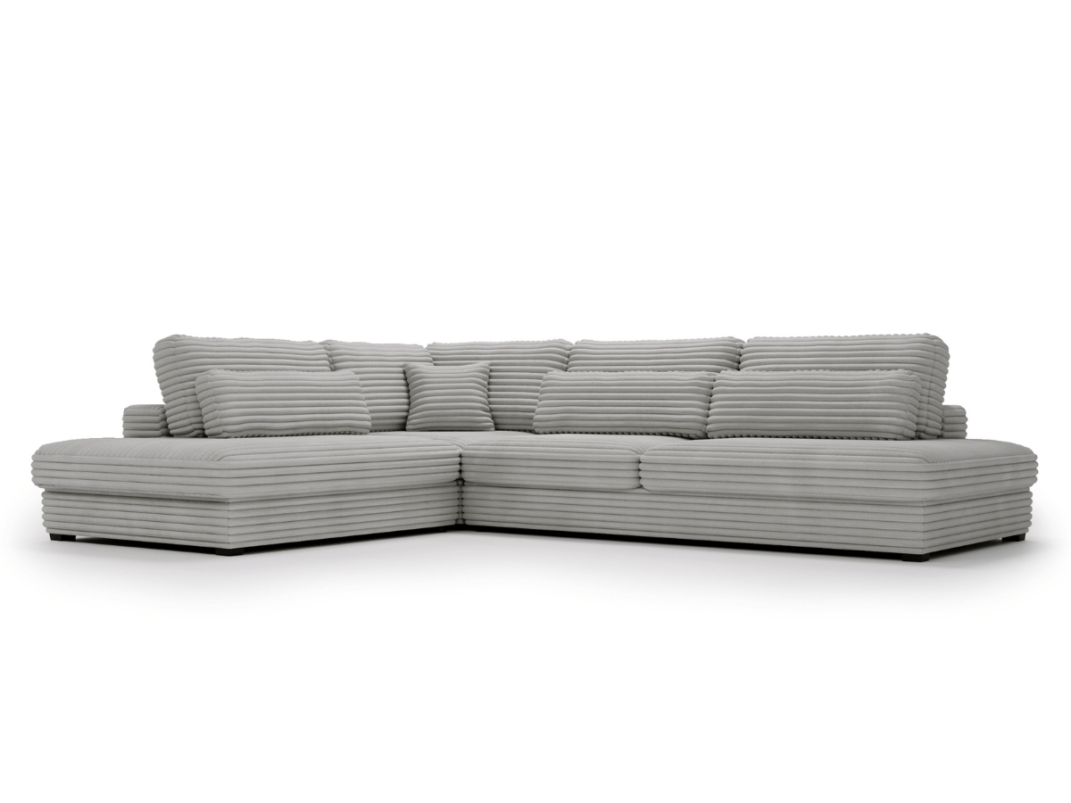 Canapé d'angle velours côtelé grand épaisseur VENDOME