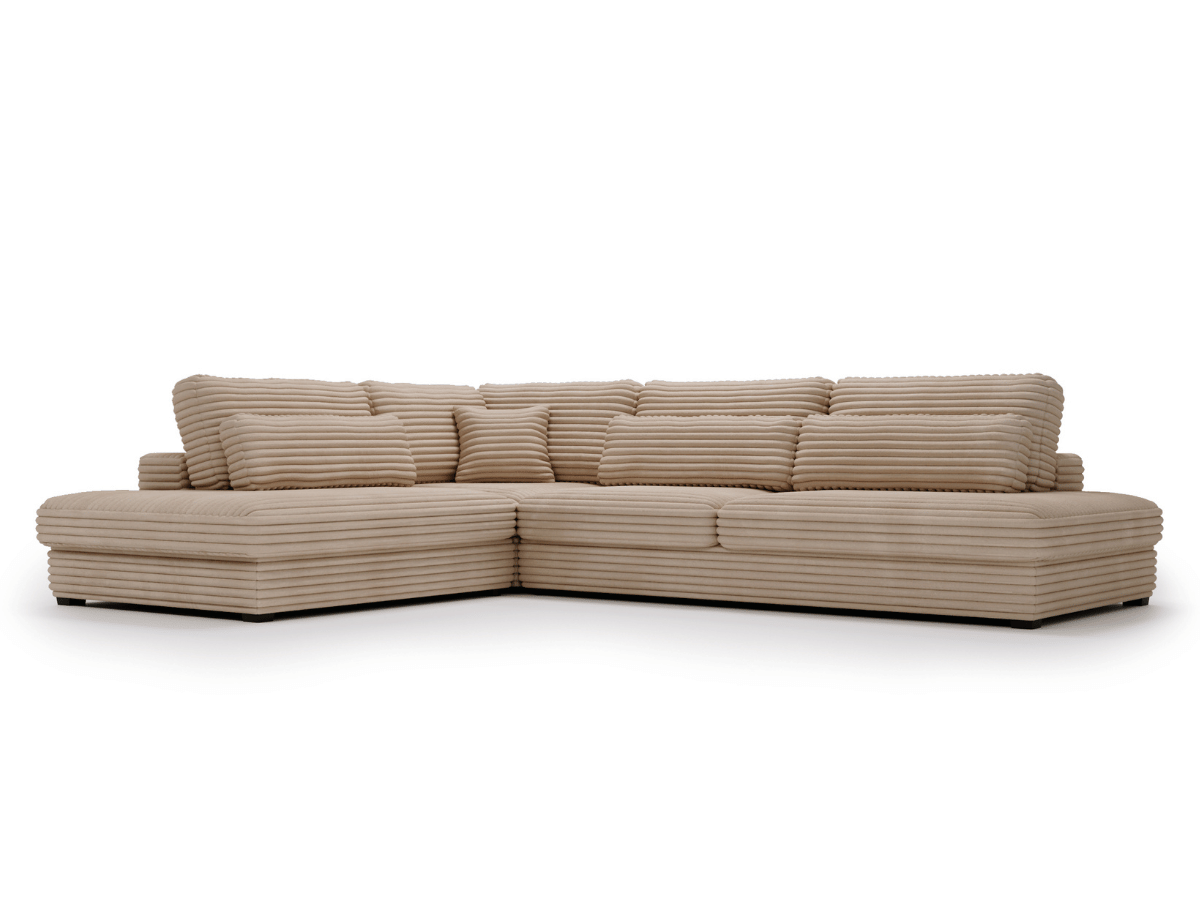 Canapé d'angle velours côtelé grand épaisseur VENDOME