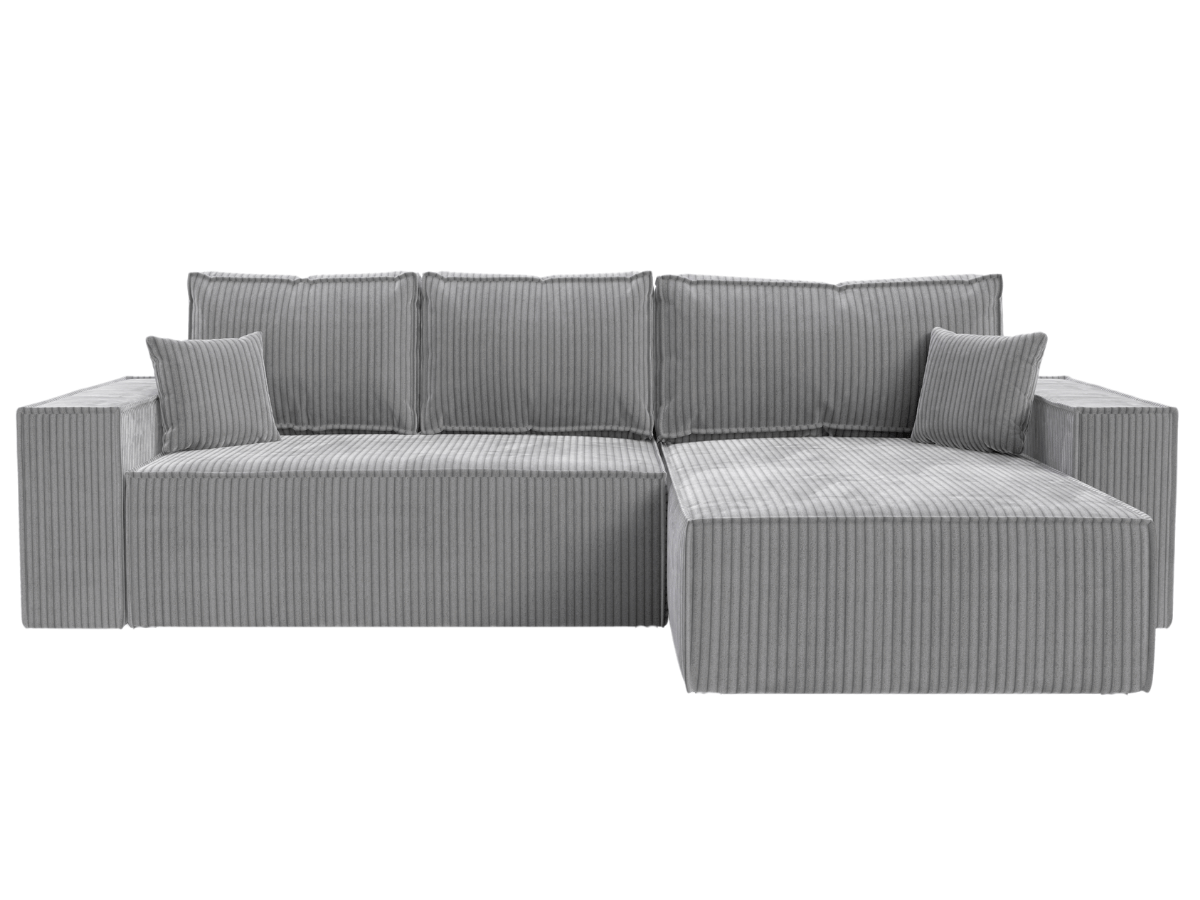 Canapé d'angle convertible velours côtelé doux Rivoli