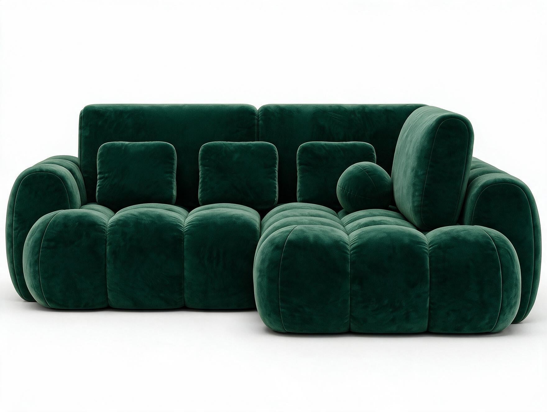 Canapé d'angle convertible design AUBER avec coffre de rangement