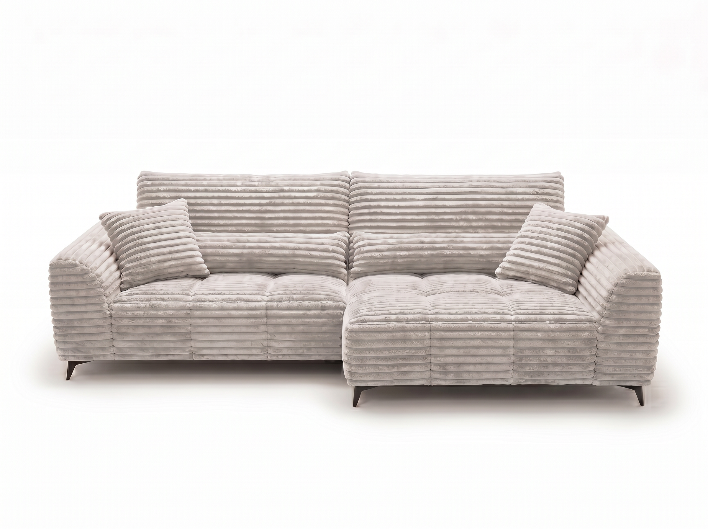 Canapé d'angle convertible design BATIGNOLLES avec coffre de rangement - vue 4