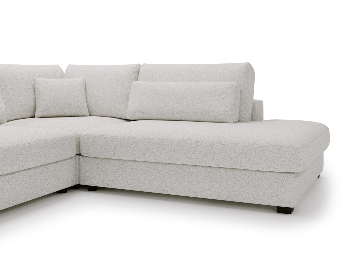 Canapé d'angle velours côtelé grand épaisseur VENDOME