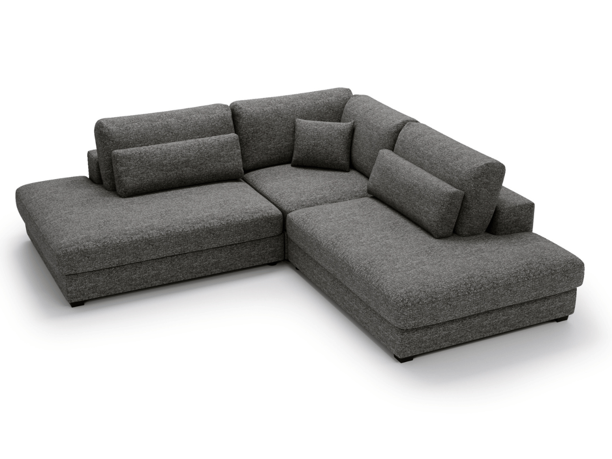 Canapé d'angle velours côtelé grand épaisseur VENDOME