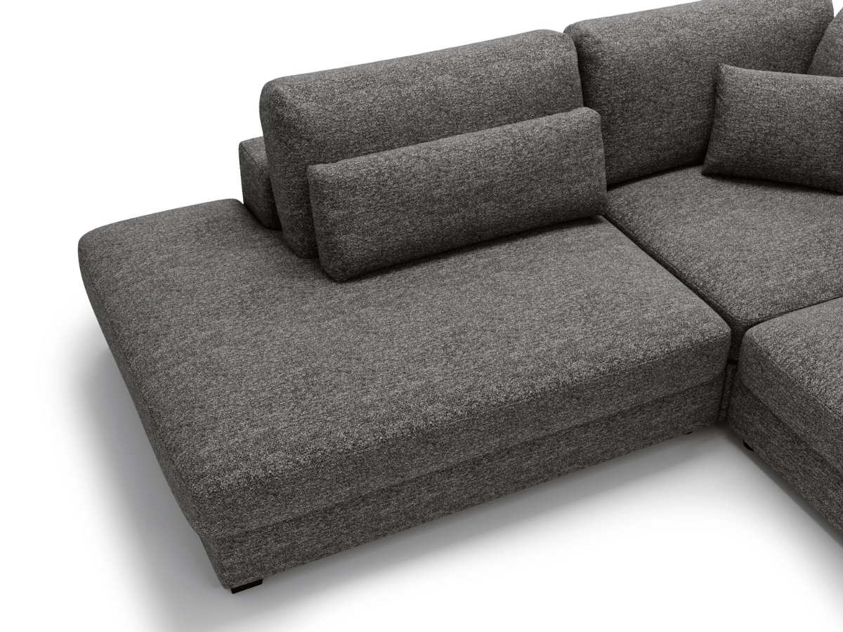 Canapé d'angle velours côtelé grand épaisseur VENDOME