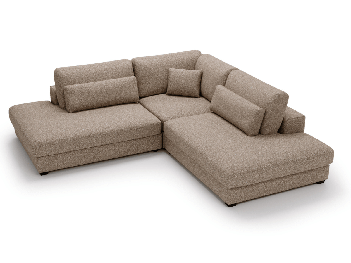 Canapé d'angle velours côtelé grand épaisseur VENDOME