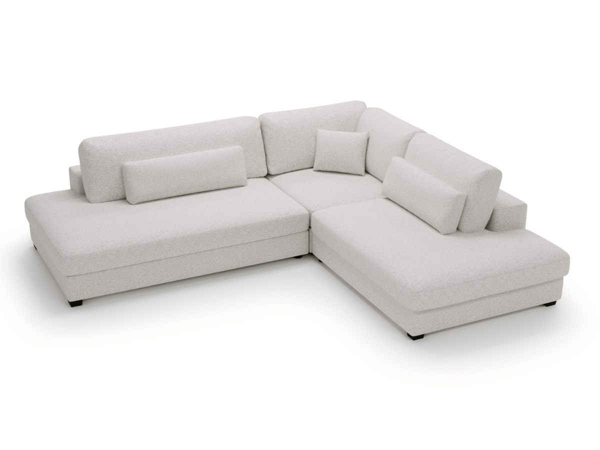 Canapé d'angle velours côtelé grand épaisseur VENDOME