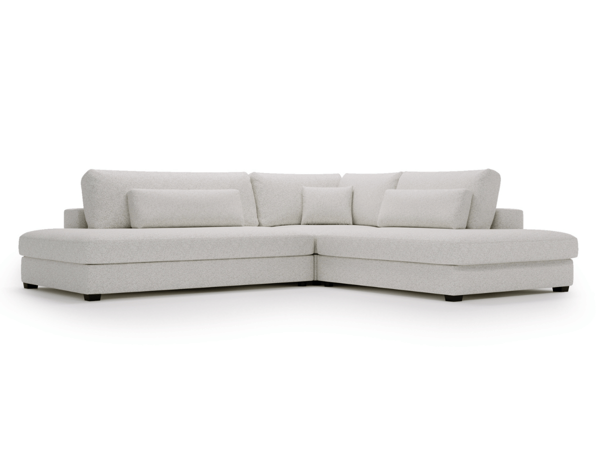 Canapé d'angle velours côtelé grand épaisseur VENDOME