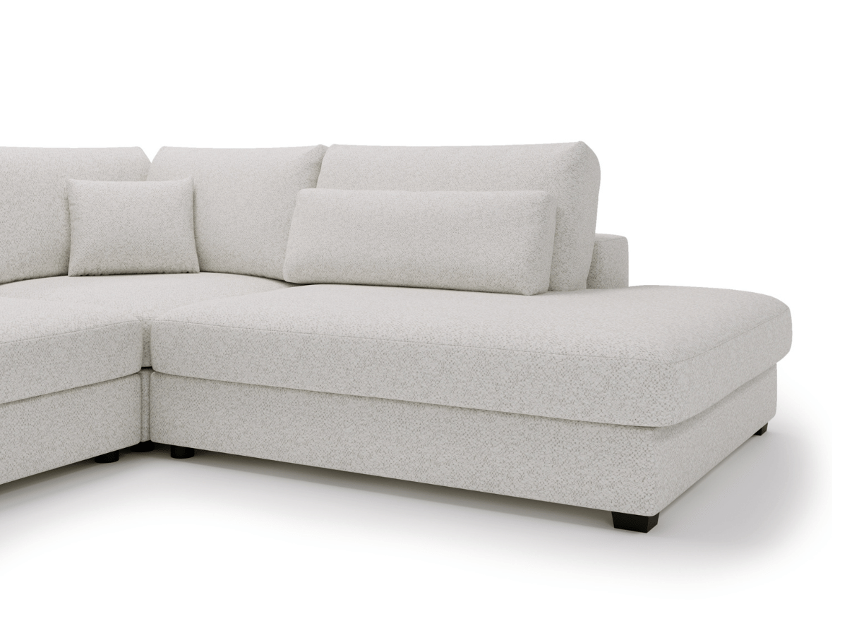 Canapé d'angle velours côtelé grand épaisseur VENDOME