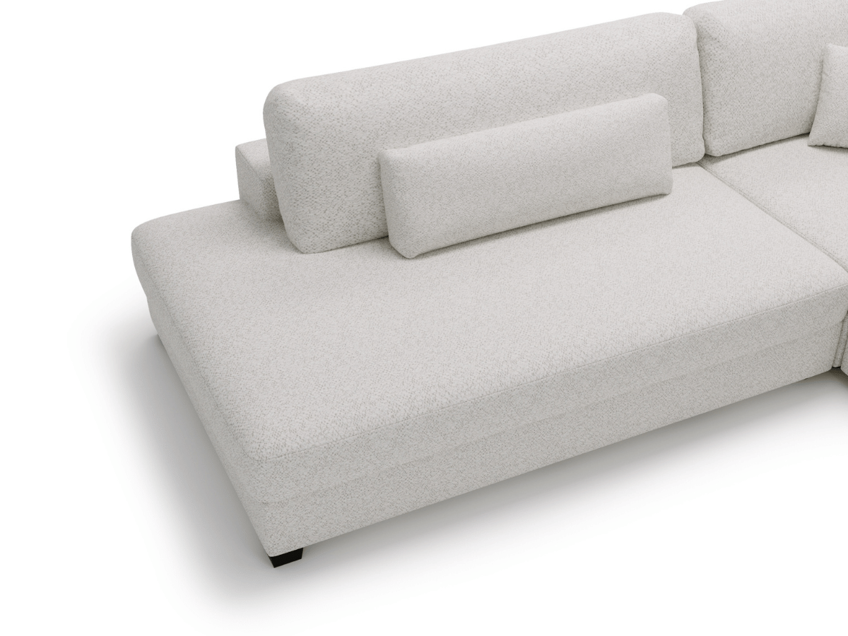 Canapé d'angle velours côtelé grand épaisseur VENDOME