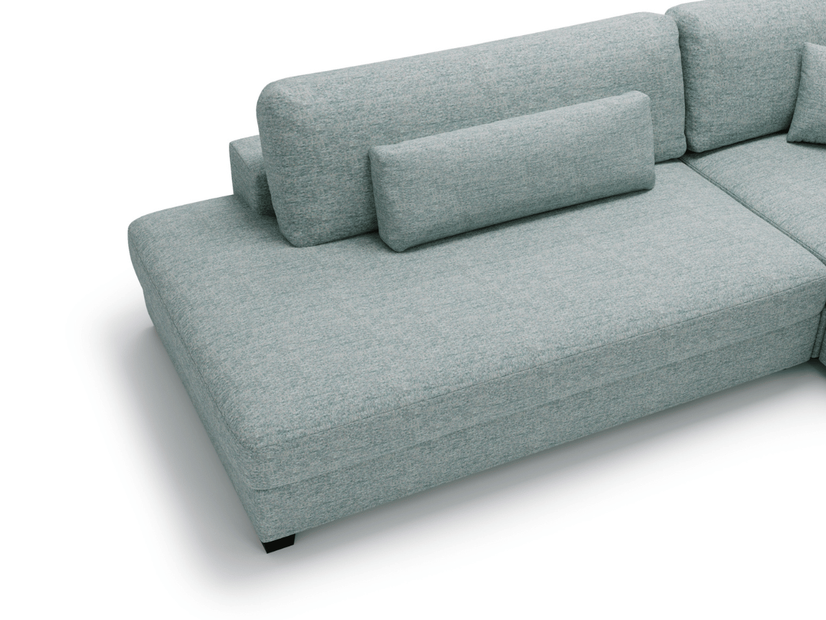 Canapé d'angle velours côtelé grand épaisseur VENDOME