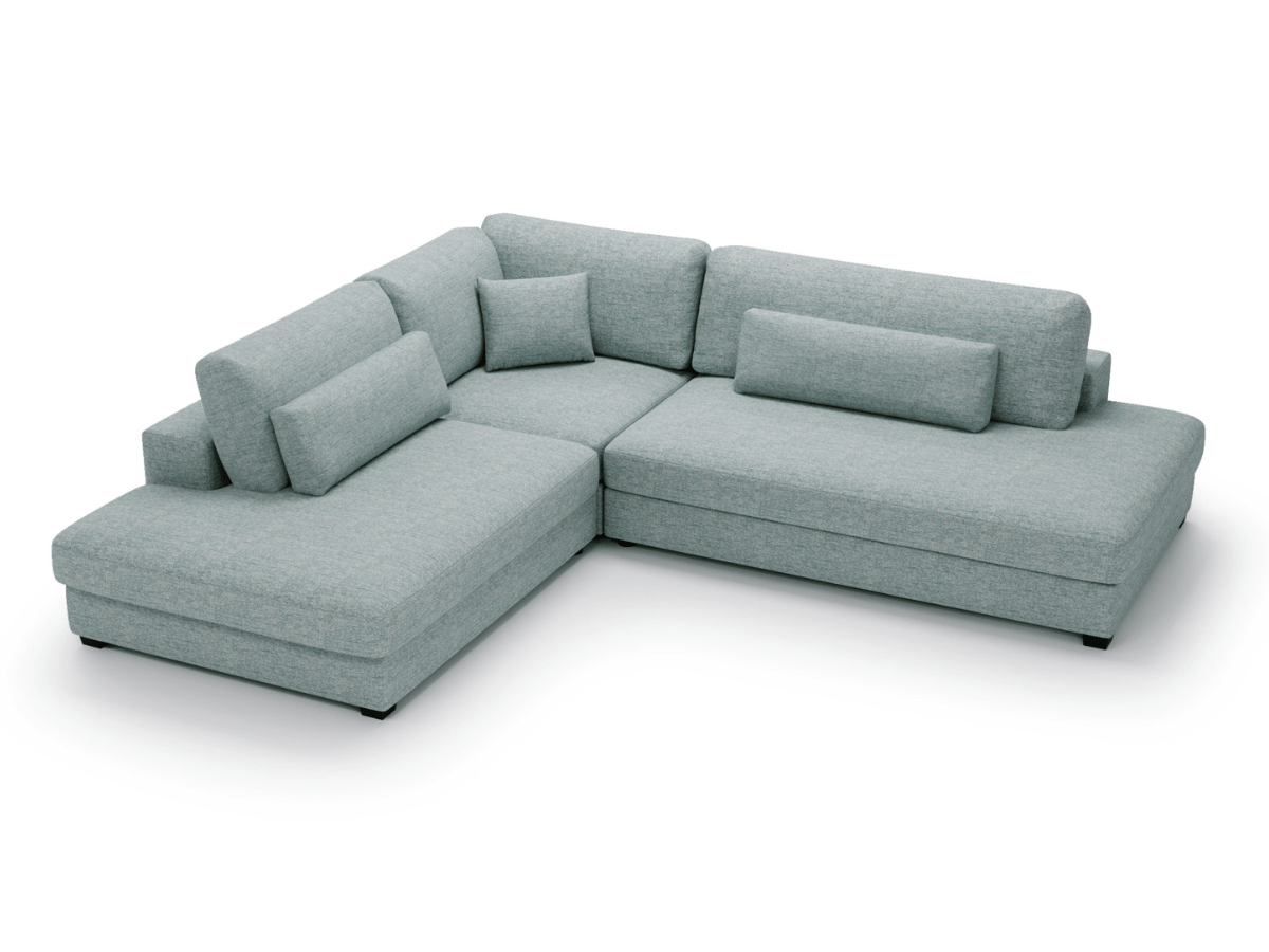 Canapé d'angle velours côtelé grand épaisseur VENDOME