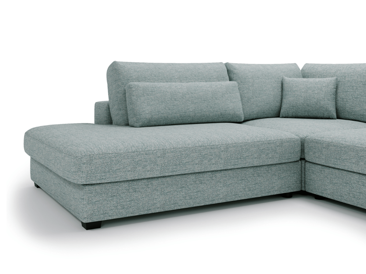 Canapé d'angle velours côtelé grand épaisseur VENDOME