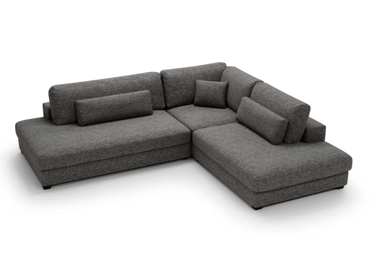 Canapé d'angle velours côtelé grand épaisseur VENDOME