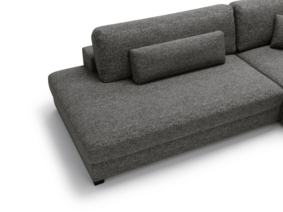 Canapé d'angle velours côtelé grand épaisseur VENDOME