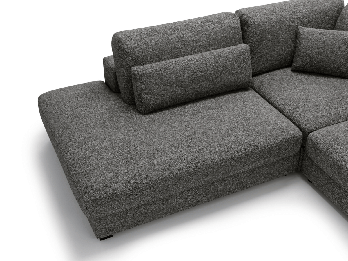 Canapé d'angle velours côtelé grand épaisseur VENDOME