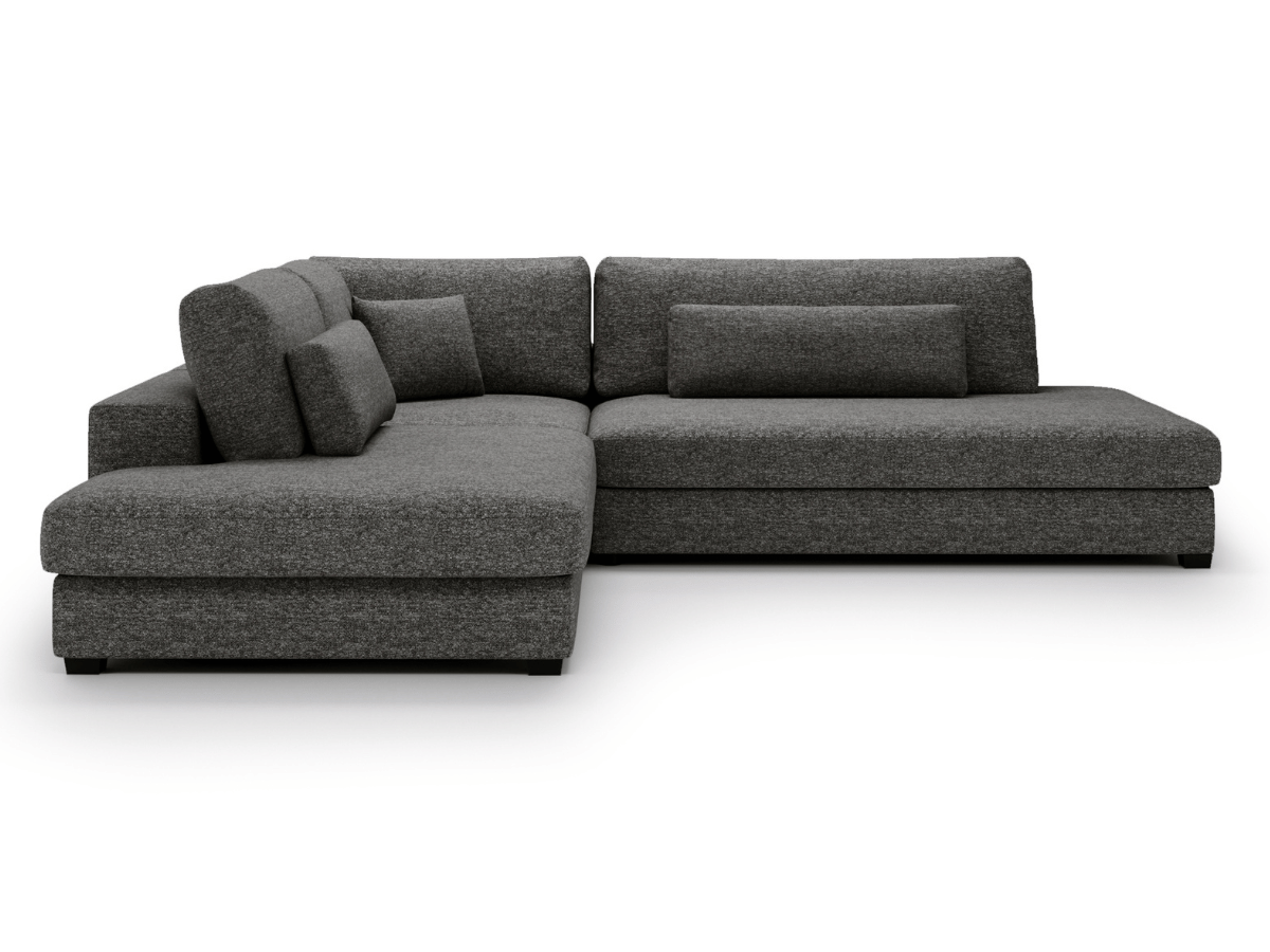 Canapé d'angle velours côtelé grand épaisseur VENDOME