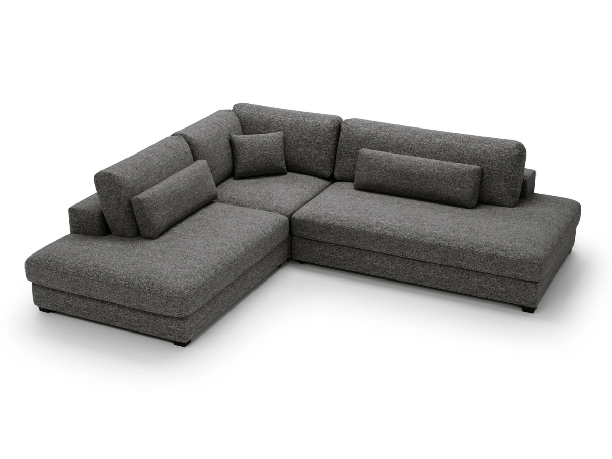 Canapé d'angle velours côtelé grand épaisseur VENDOME