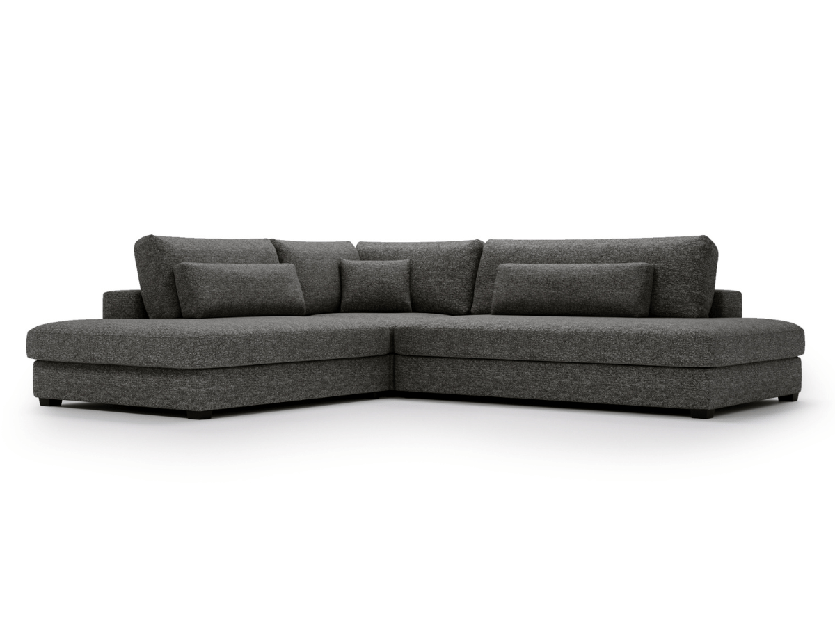 Canapé d'angle velours côtelé grand épaisseur VENDOME