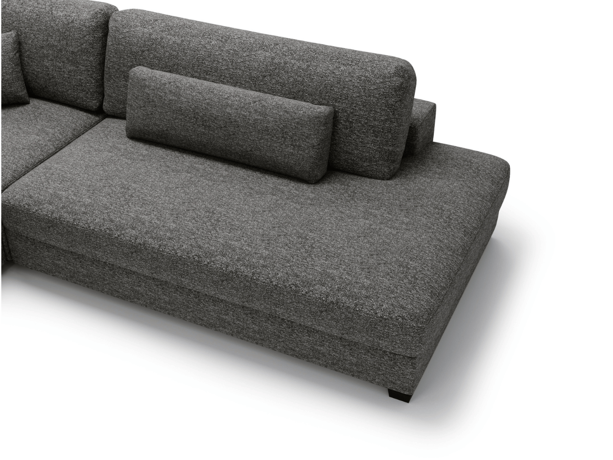 Canapé d'angle velours côtelé grand épaisseur VENDOME