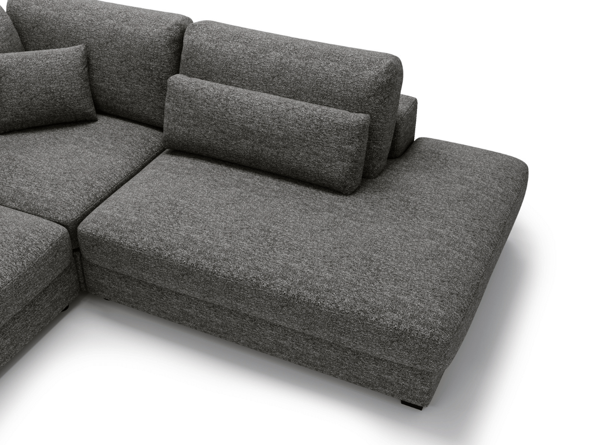 Canapé d'angle velours côtelé grand épaisseur VENDOME