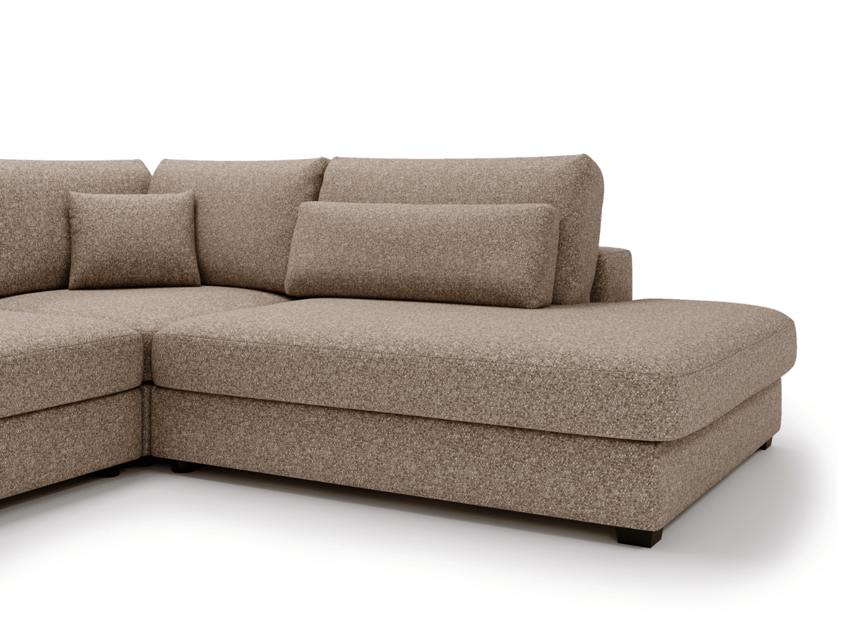 Canapé d'angle velours côtelé grand épaisseur VENDOME