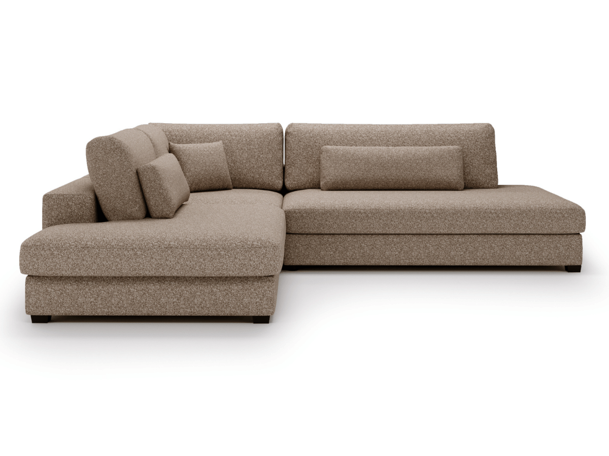 Canapé d'angle velours côtelé grand épaisseur VENDOME