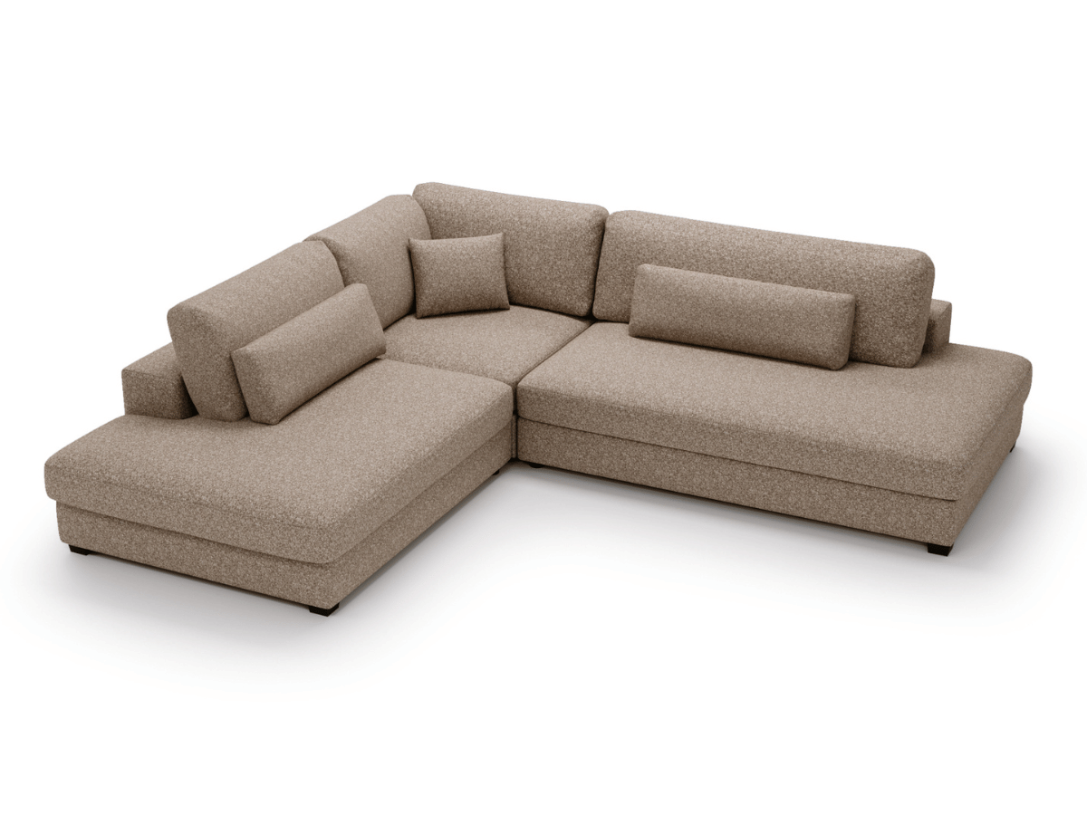 Canapé d'angle velours côtelé grand épaisseur VENDOME