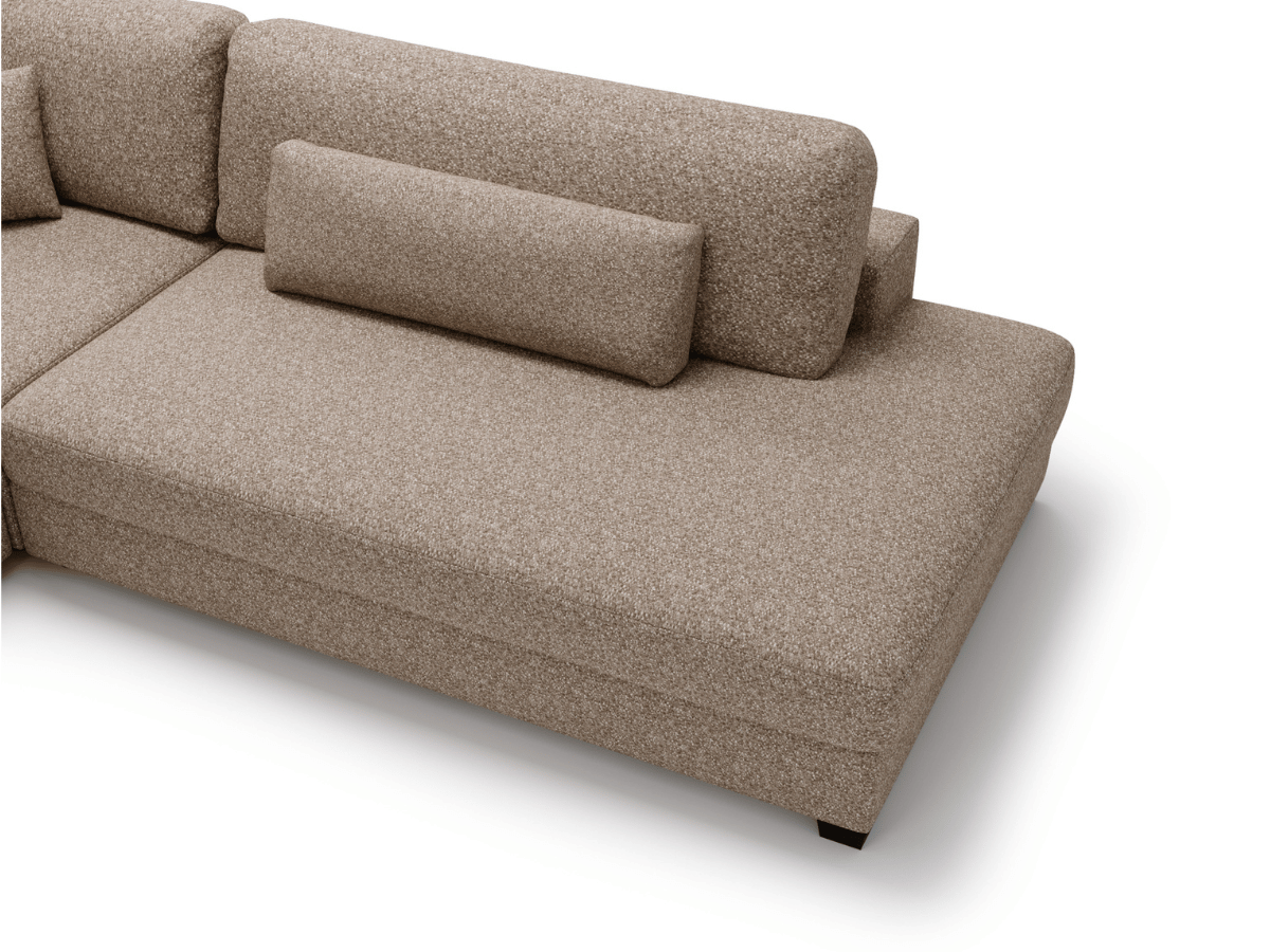 Canapé d'angle velours côtelé grand épaisseur VENDOME