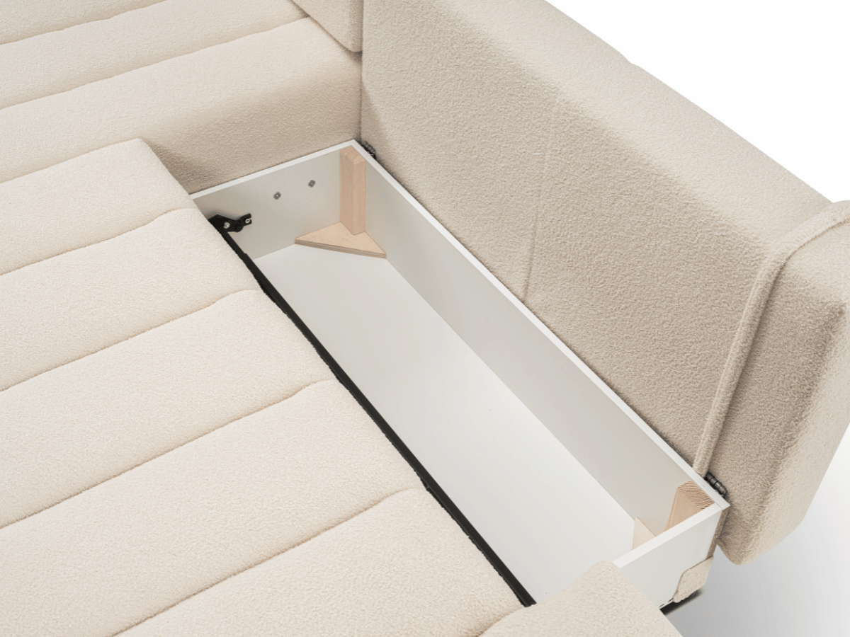 Canapé d'angle convertible avec coffre de rangement – AUTEUIL