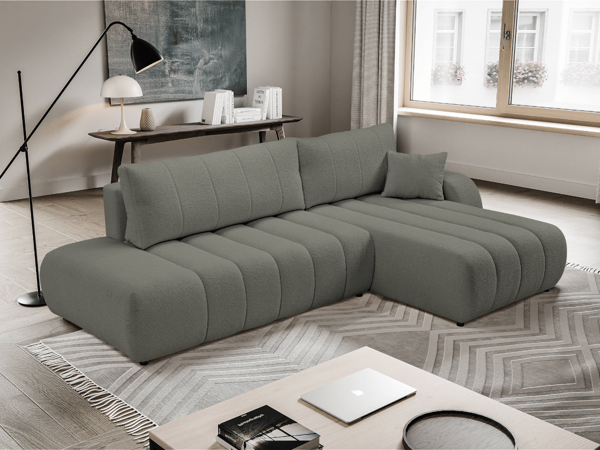 Canapé d'angle convertible avec coffre de rangement – AUTEUIL