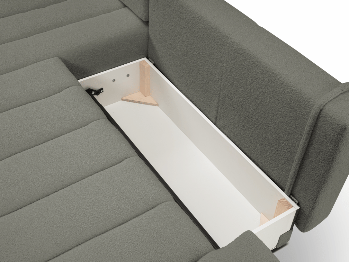 Canapé d'angle convertible avec coffre de rangement – AUTEUIL