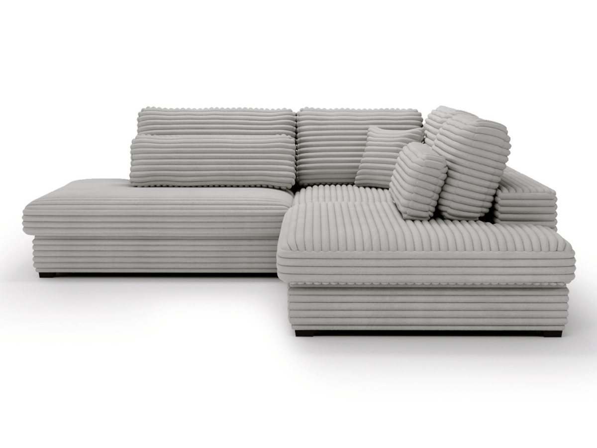 Canapé d'angle velours côtelé grand épaisseur VENDOME