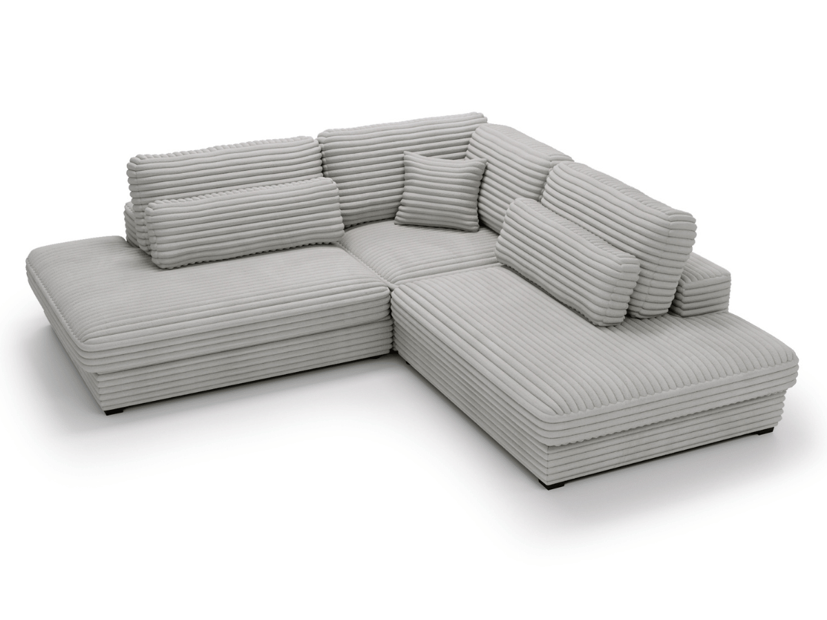 Canapé d'angle velours côtelé grand épaisseur VENDOME
